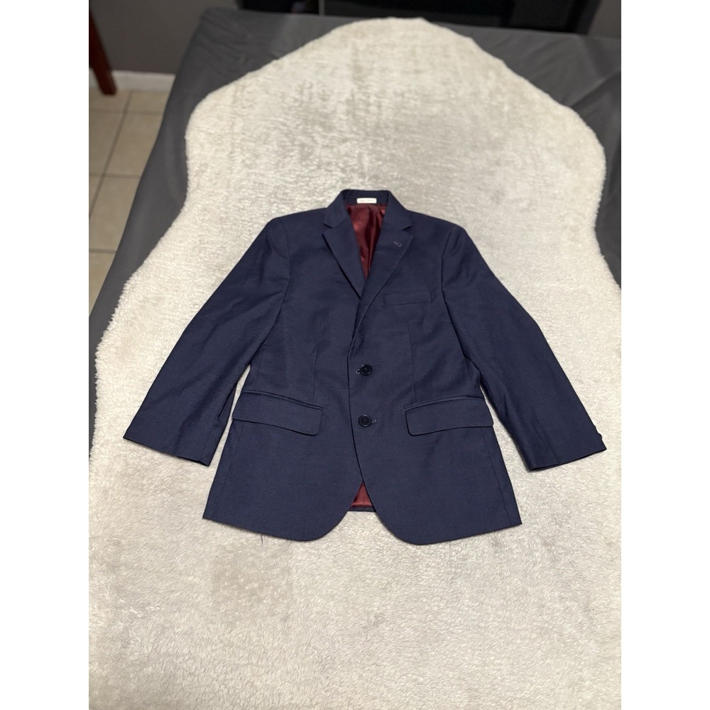 Joseph Abboud Boys Navy Blue Blazer Jacket Size 12 Formal Wedding Party